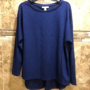 Dana Buchman Blue detailed top